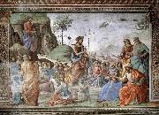 GHIRLANDAIO, Domenico Preaching of St John the Baptist oil painting artist